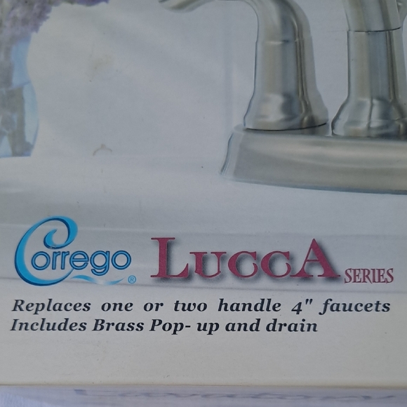 Lucca Series Brushed Nickel Bathroom Faucet - Picture 2 of 11